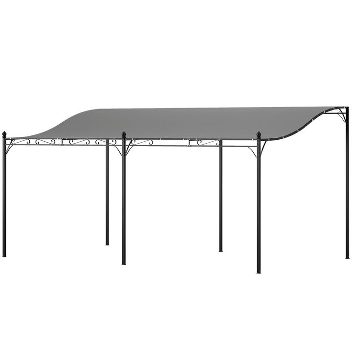 Hivvago 10' x 16' Metal Patio Canopy for Garden & Backyard