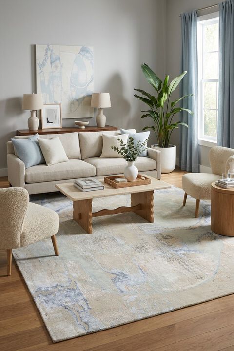 Bellagio 10666 Blue 8' x 10' Rug