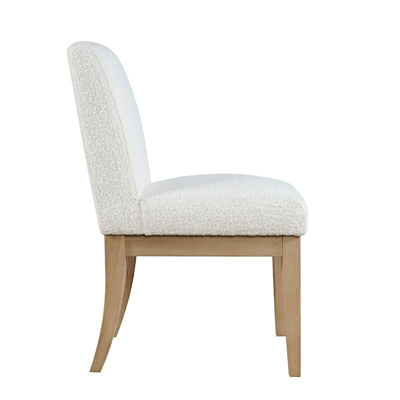 Jofran Sequoia Modern Rustic Solid Wood Upholstered Parsons Dining Chair (Set of 2)