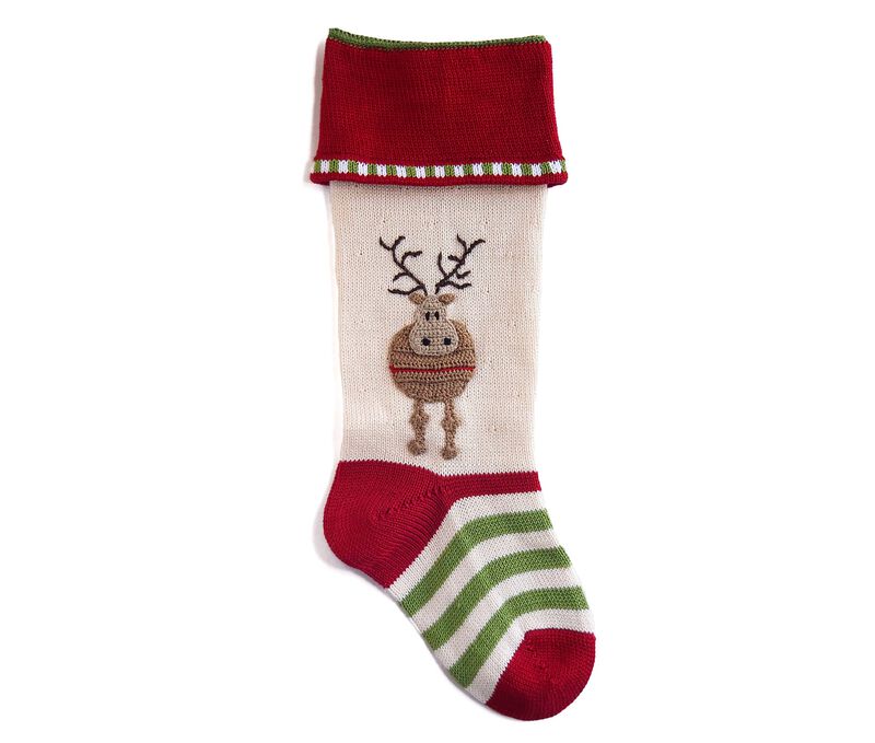 Round Reindeer Stocking image number 0