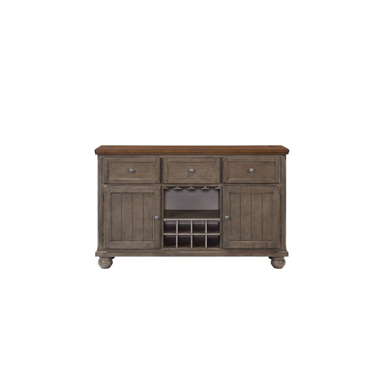 Bernards Will Server W/ Power Pack in Gray / Brown Finish image number 0