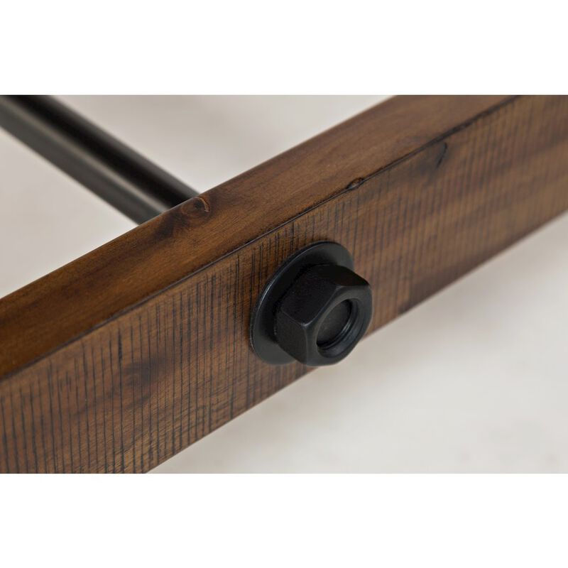 Jofran Cannon Valley Distressed Industrial 82 Trestle Dining Table