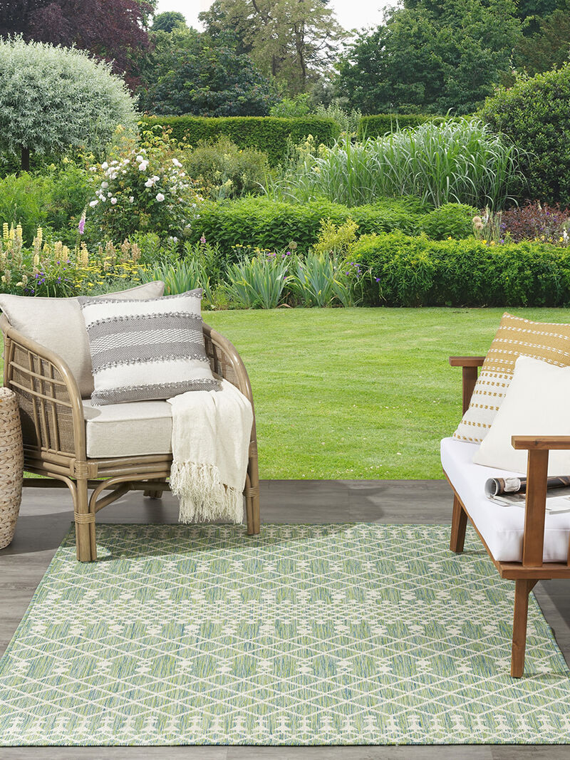 Positano POS02 Blue/Green 6' x 9' Rug