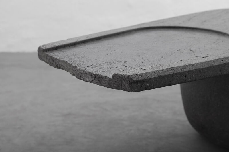 CENTRO Coffee Table Handcarved Volcanic Stone by ANDEAN, One-of-a-Kind