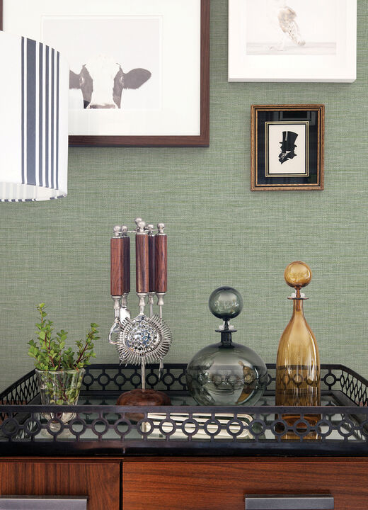 Exhale Light Green Texture Wallpaper (Set of 2)