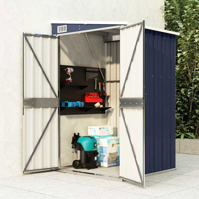 Garden Shed Anthracite Galvanized steel, metal Large Garden Shed