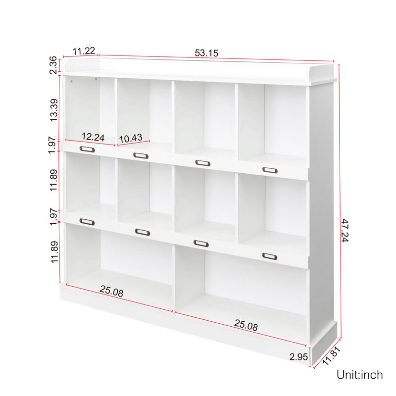 Streamdale 10-Shelf Bookcase