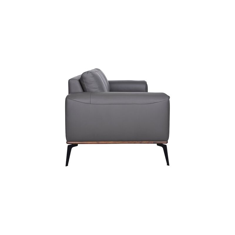 Porter Designs Pietro Top Grain Leather Sofa, Gray