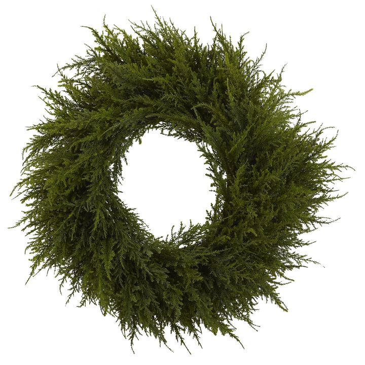 Hivvago 24" Cedar Wreath