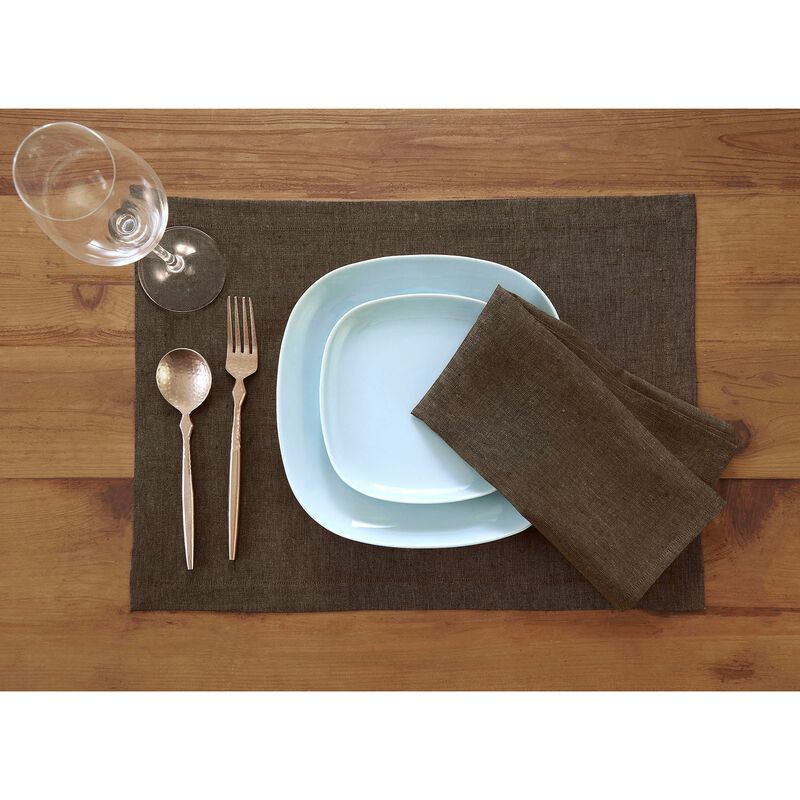 Solino Home 100% Pure Linen Dinner Napkins 20 x 20 Inch Set of 4 | Athena
