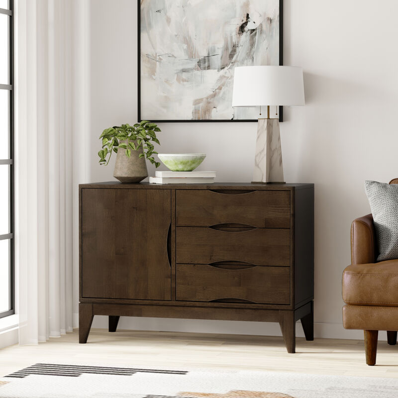 Simpli Home Harper 3 Drawer Sideboard image number 1