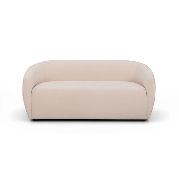 Jordan Baby Blue Textured Velvet Loveseat
