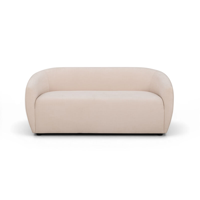 Jordan Baby Blue Textured Velvet Loveseat image number 0