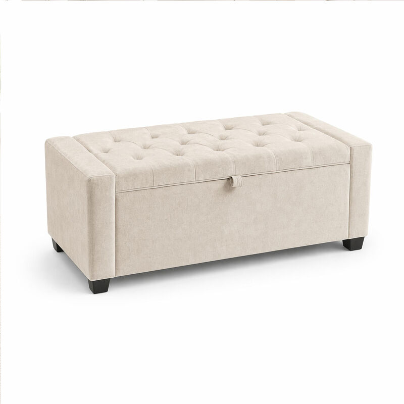 Ketcon Tufted Upholstered Storage Ottoman Bench image number 0