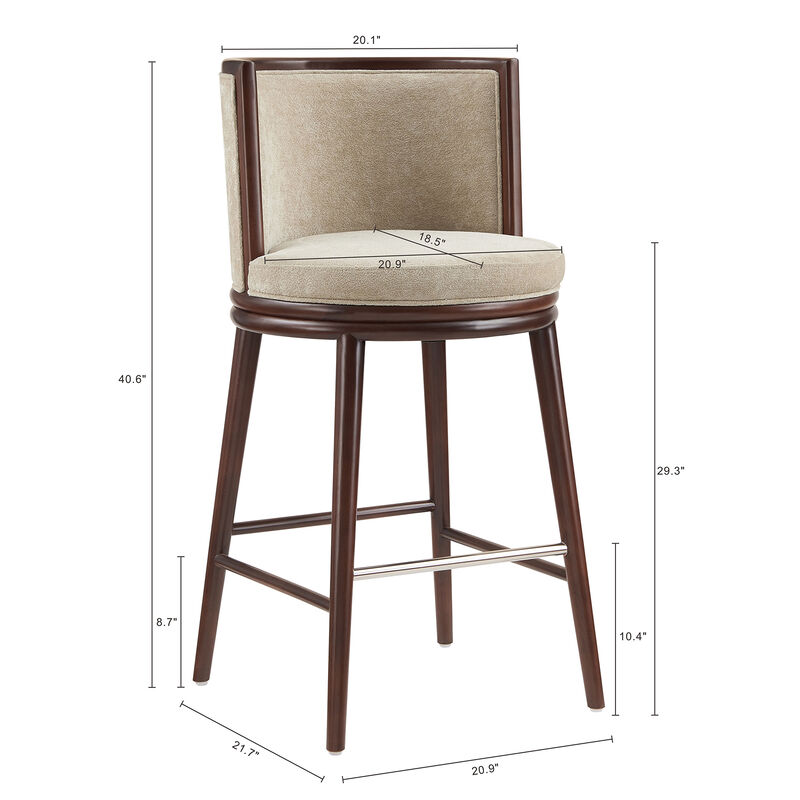 Evalyn Brown Bar Stool