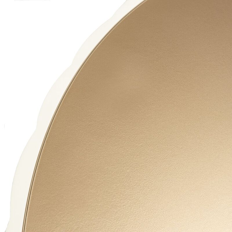 Michael Amini La Rachelle Scalloped Round Cocktail Table - Champagne