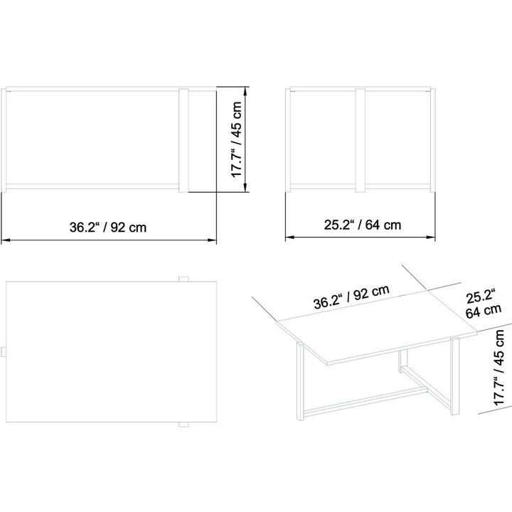 Decorotika Merideths Coffee Table - Bendire&Chrome