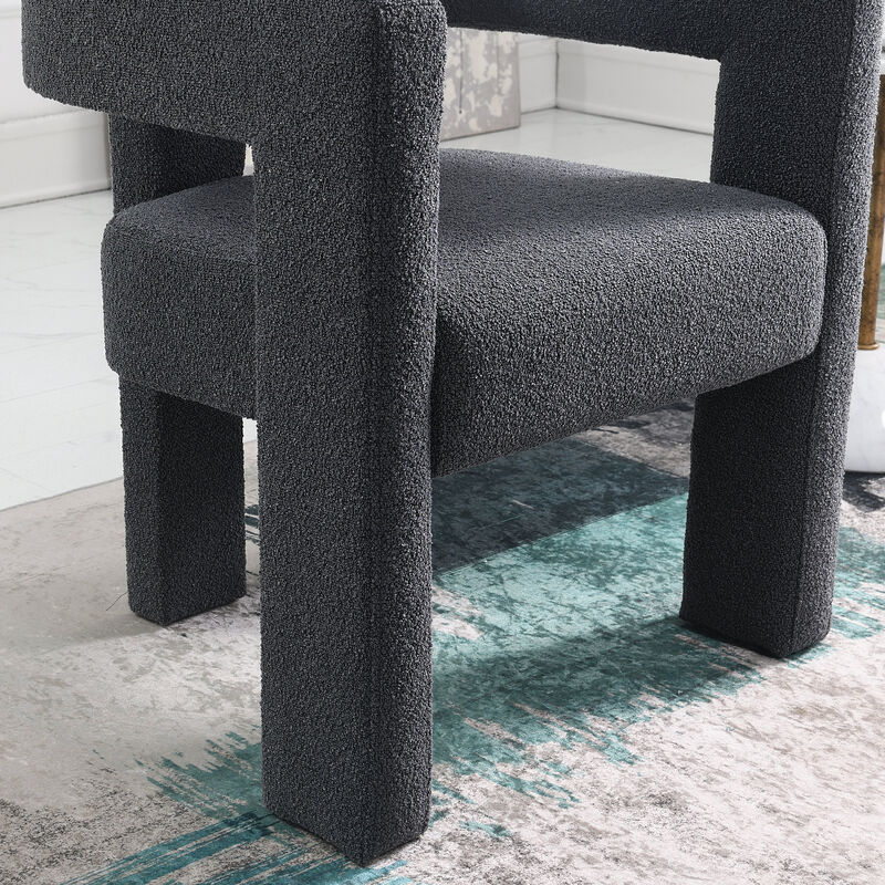 Hal Modern Boucle Armchair Set