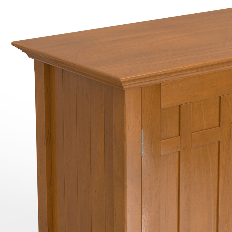 Simpli Home Bedford Sideboard Buffet and Wine Rack image number 4