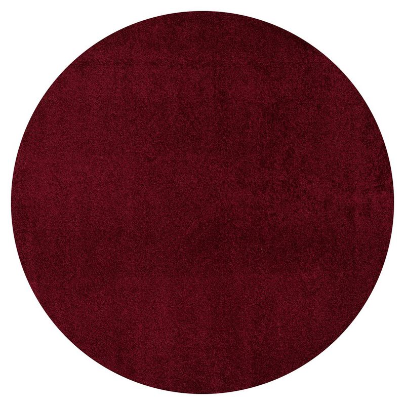 Haze Solid Low Pile Round Area Rug