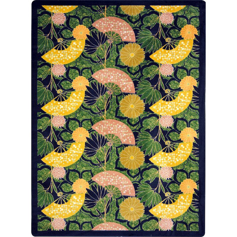 Joy Carpets Kaleidoscope Pacific Rim 10'9 x 13'2 Area Rug in Color Rust