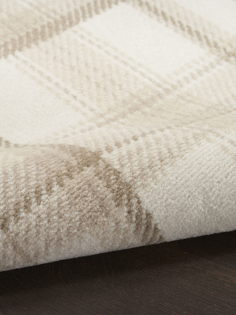 Grafix GRF03 Ivory/Beige 2'3" x 10' Rug
