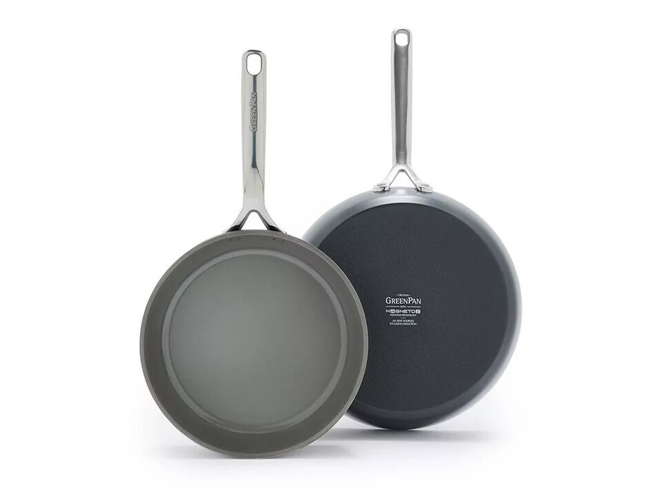 GreenPan GP5 Hard Anodized Healthy Ceramic Nonstick 2-Piece Fry pan Set, 9.5" and 11"