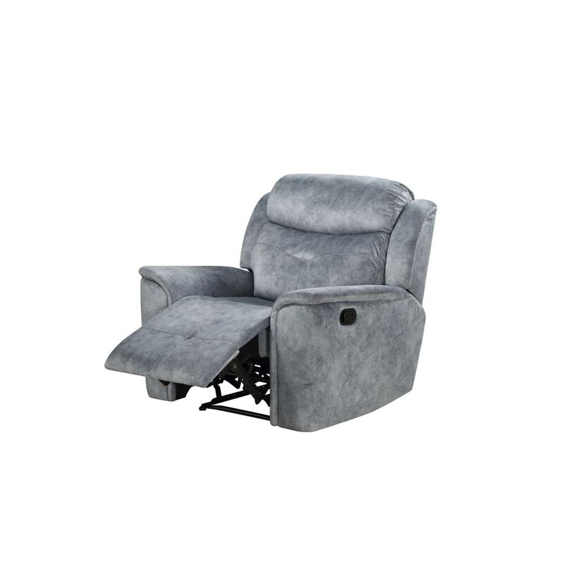 Mariana Recliner, Silver Gray Fabric image number 2