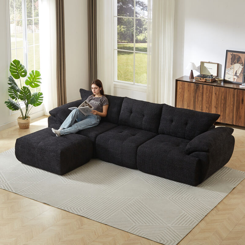 Papkog Chenille Modular Sectional Sofa image number 1