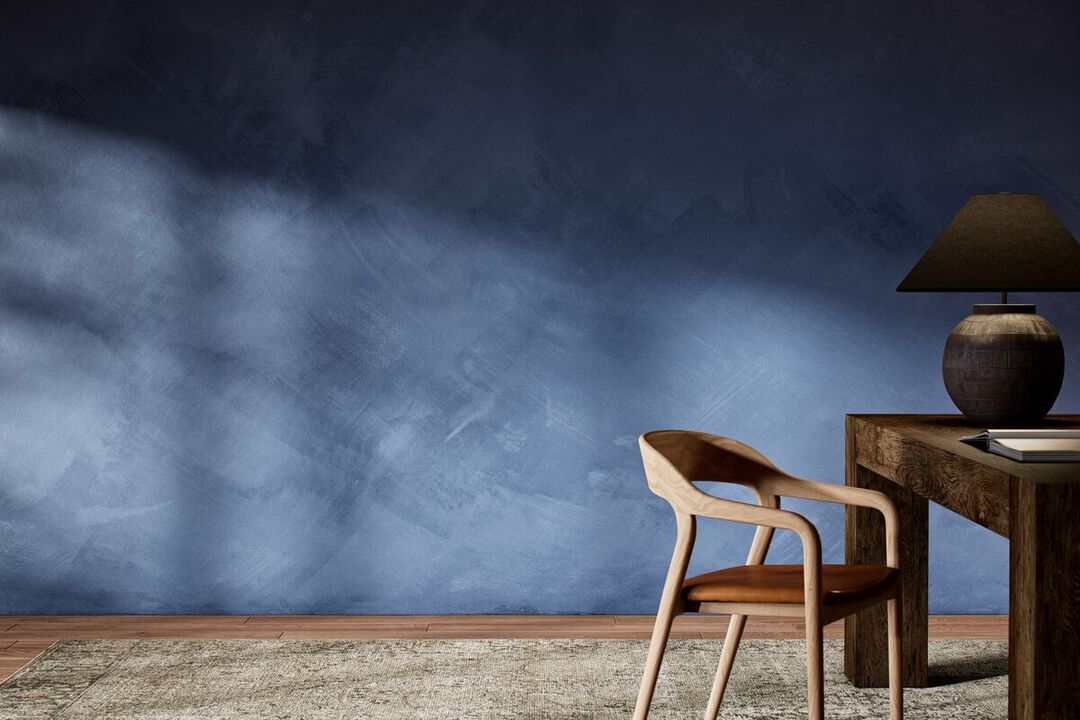 Limewash Mural by FH Art Studio - Limewash Navy