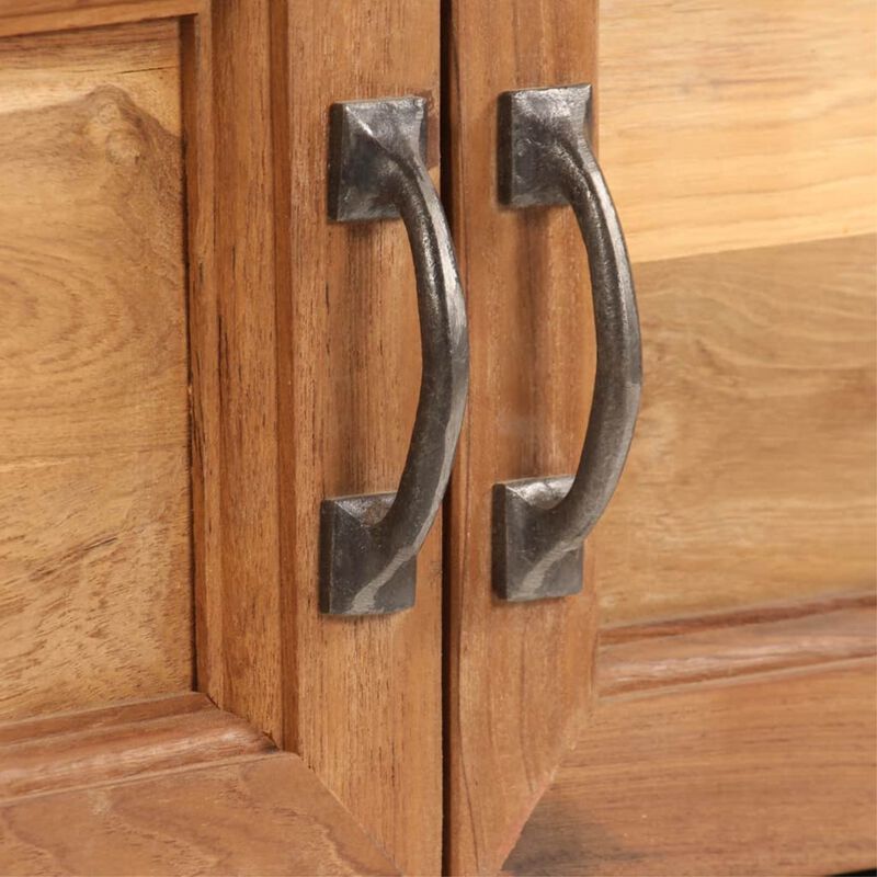 vidaXL TV Cabinet Recycled Teak and Steel 47.2"x11.8"x15.7"