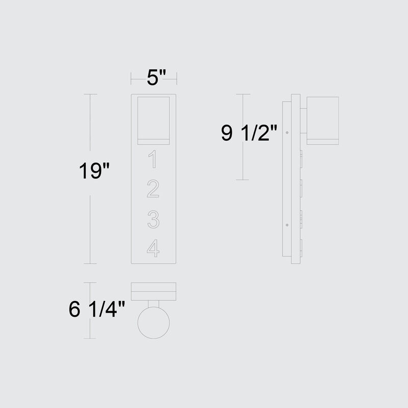 Woodone 19 inch LED Wall Sconce image number 5