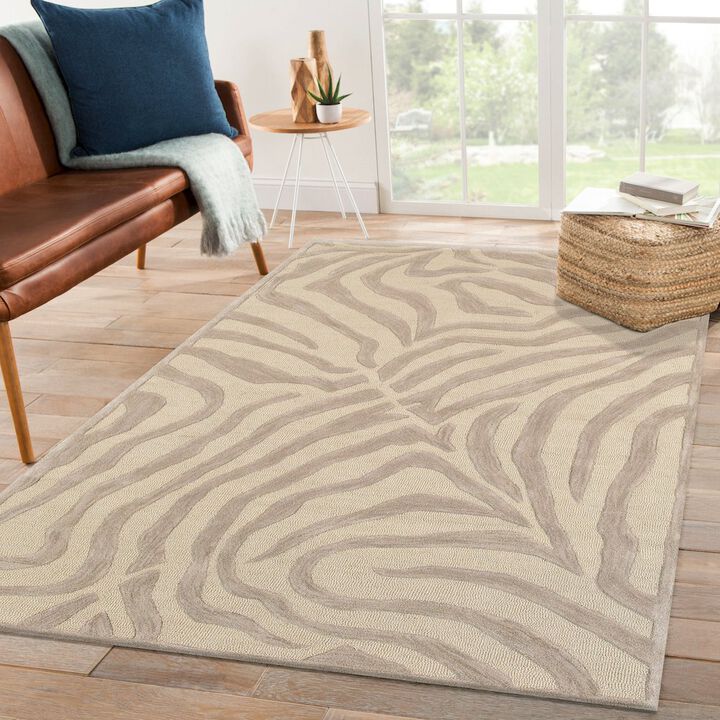 LR Home Fashion Wool Area Rug Indoor