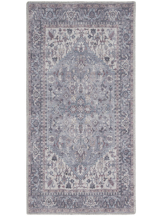 Machine Washable Series 1 SR104 Gray 3' x 5' Rug