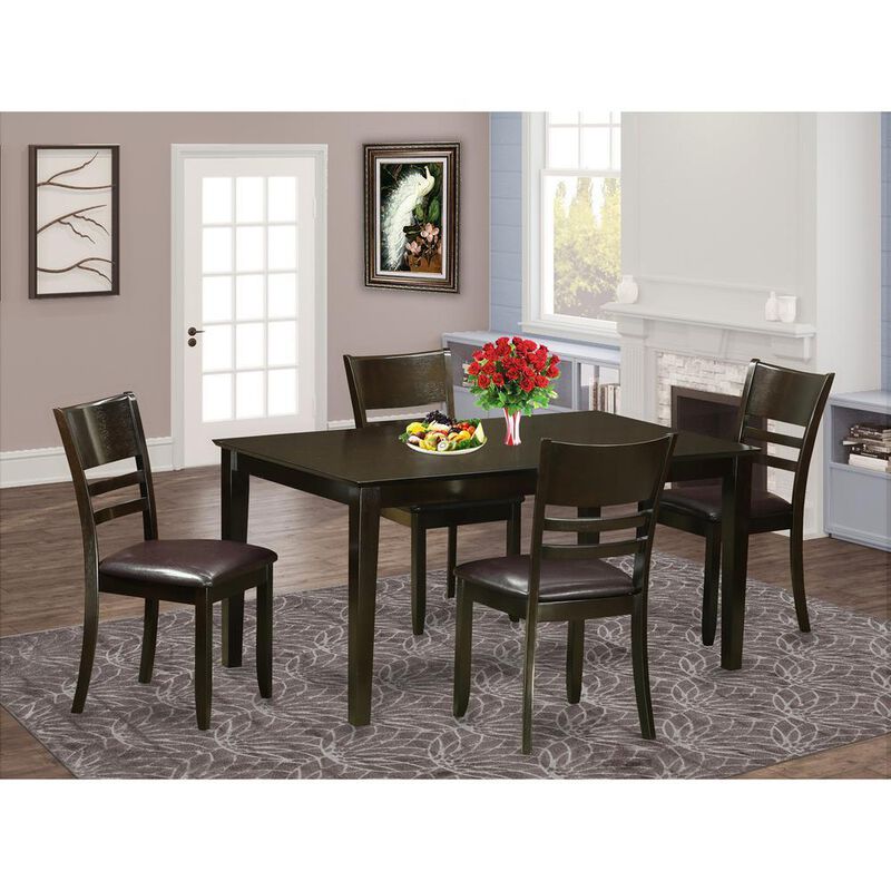 5 Pc Dining room set-Dining Table and 4 Chairs for Dining room