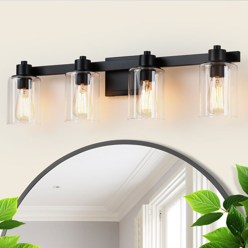 31.5" Modern 4-Light Dimmable Indoor Wall Sconce image number 1
