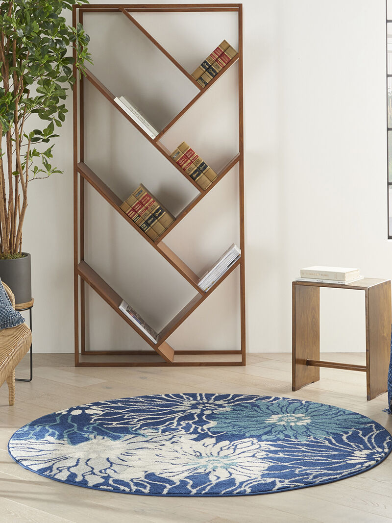 Passion PSN17 Navy/Ivory 5'3" x 7'3" Rug image number 1