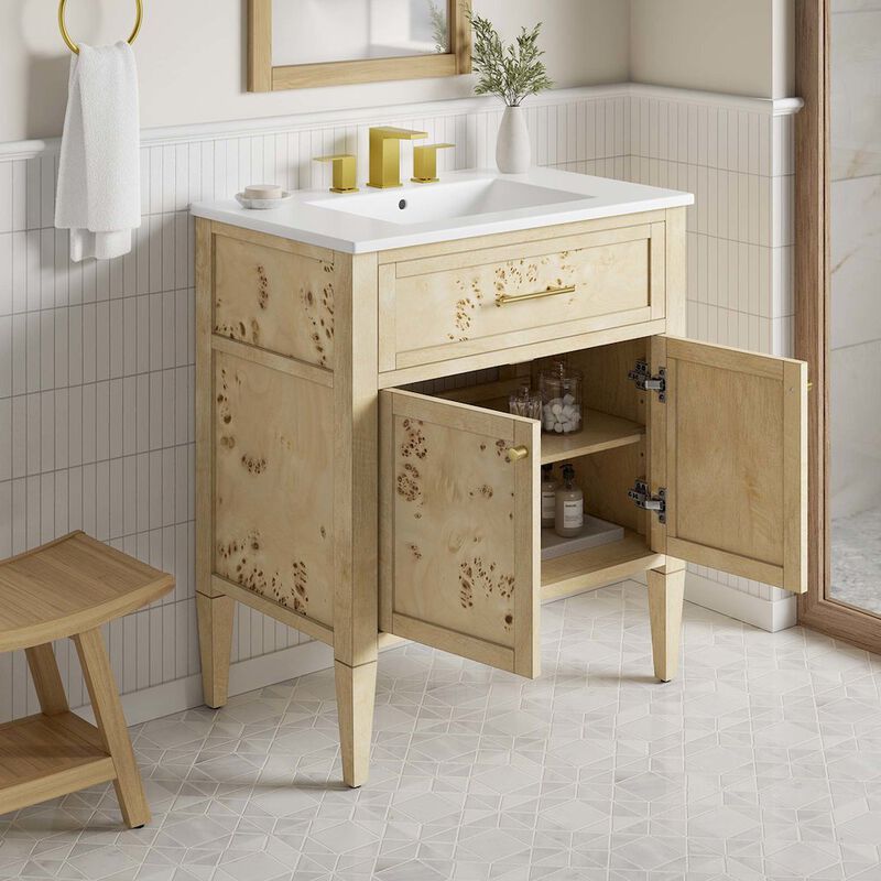 Modway Elysian 30 Wood Bathroom Vanity image number 1