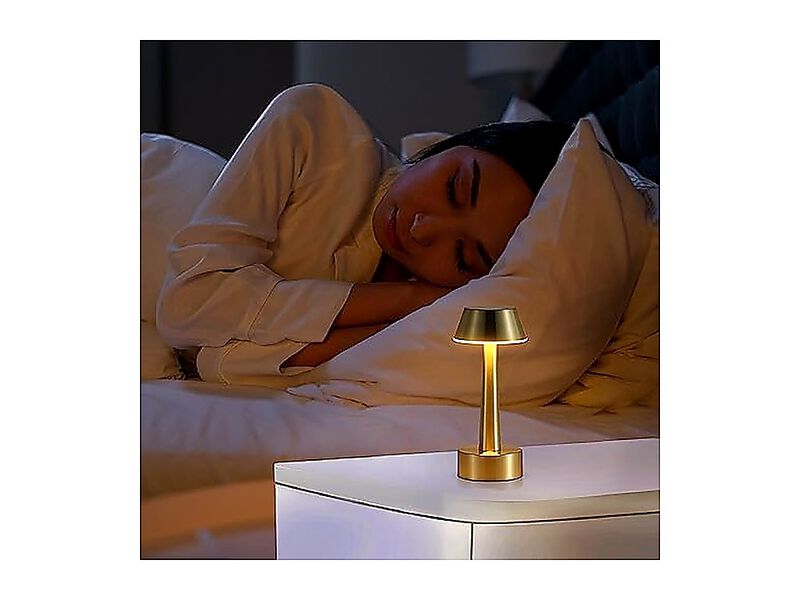 8 Cordless Small Table Lamp Bar Restaurant Rechargeable Battery Operated Touch image number 2