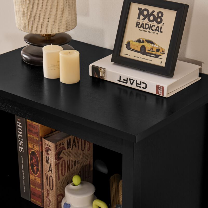 Citfet 34.2" Tall Mid‑Century Modern Accent Storage Cabinet image number 8