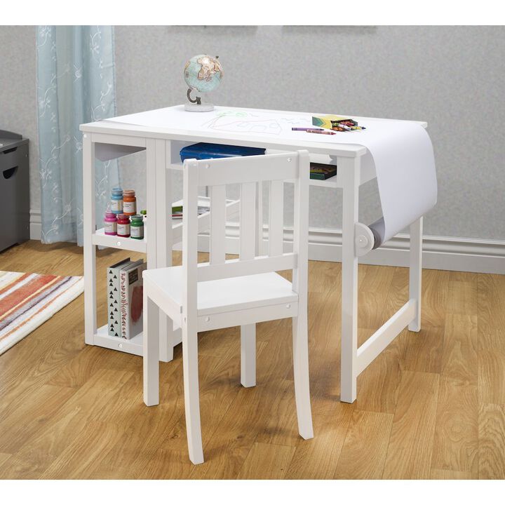 Sorelle Creative Playstation Kids Desk & Chair Set with Storage and Bookshelf