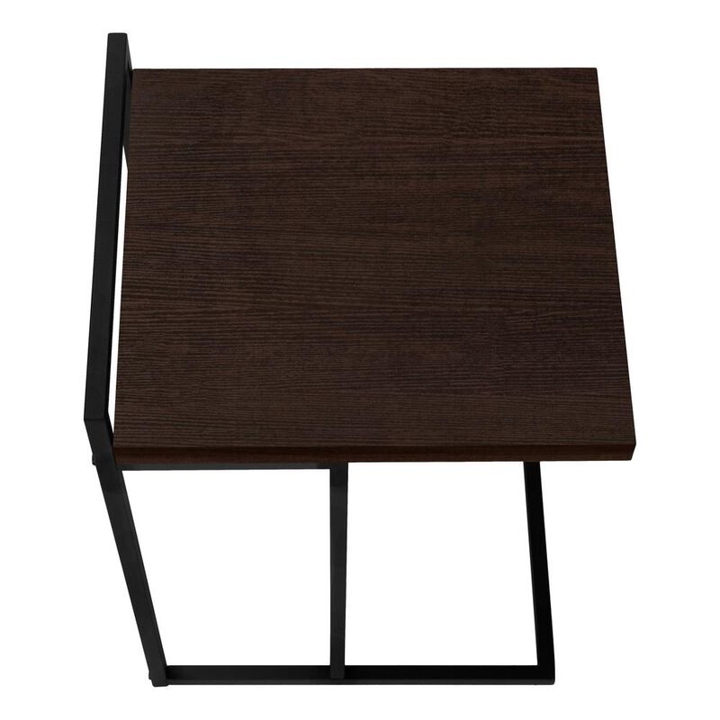 Accent Table, C-shaped, End, Side, Snack, Living Room, Bedroom