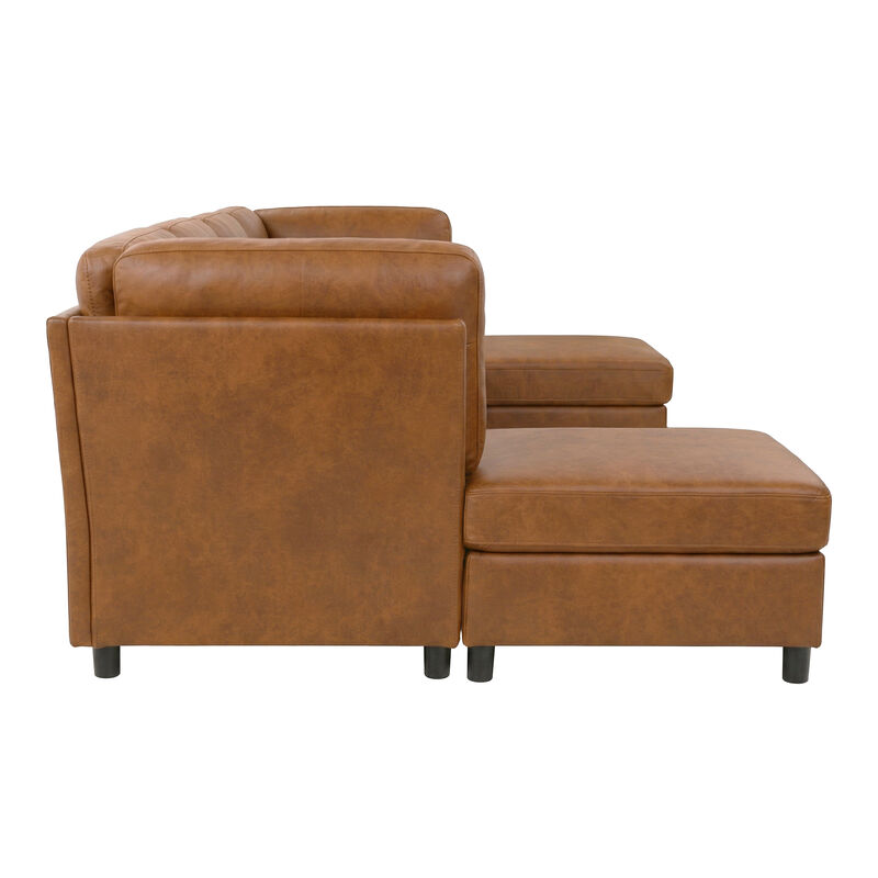 Bukbop Modern Modular Corner Sofa Foil fabric image number 6