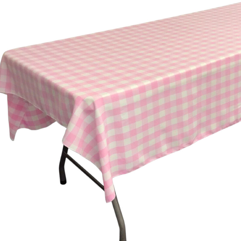 Polyester Checkered Tablecloth 60 by 84 Inch for Kitchen and Parties image number 2