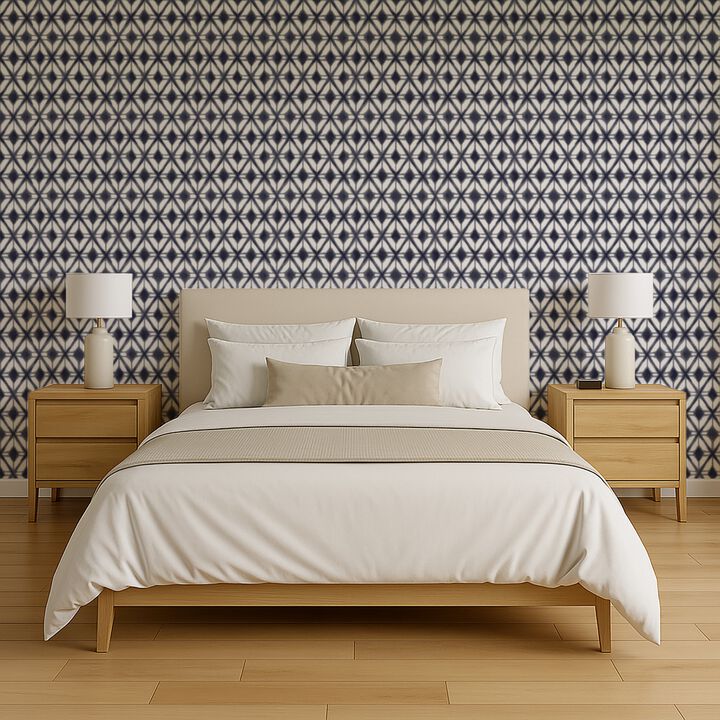 Shibori Geometric Peel and Stick Wallpaper