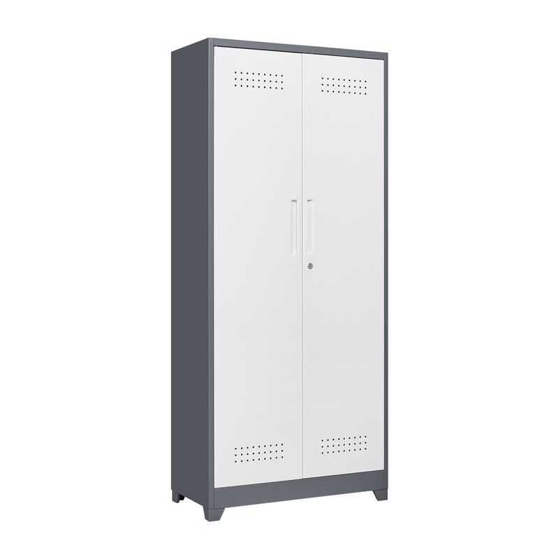 Gray Metal Cleaning Tool Cabinets With Locking Doors image number 0