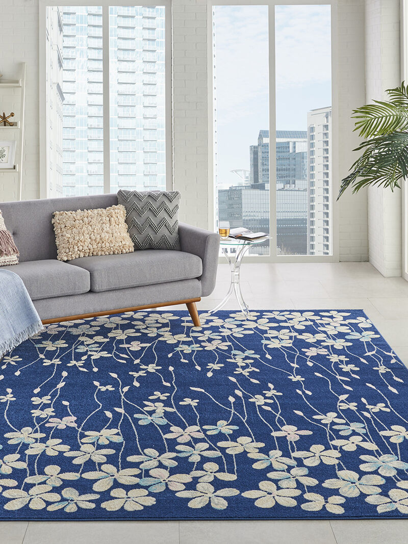 Tranquil TRA04 Navy 8'10" x 11'10" Rug image number 7