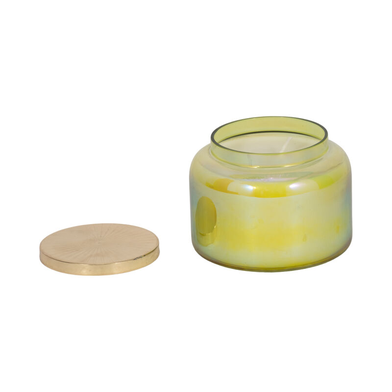 5" Green Verbena Luster Candle