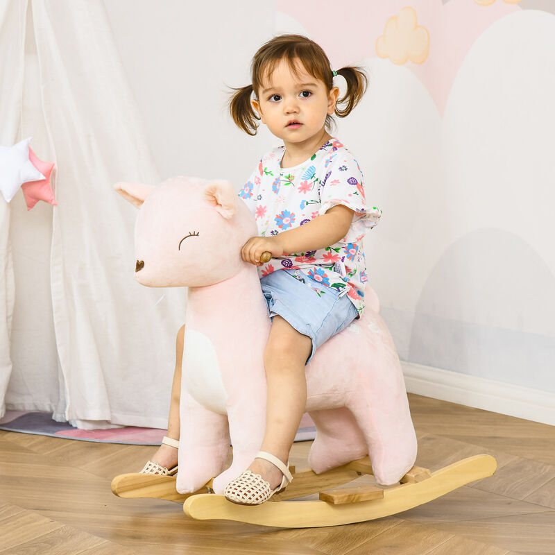 BreeBe Plush Deer Rocking Horse with Sounds -3&ndash;6 Years image number 1
