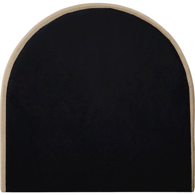 Meridian Furniture Madrid Beige Velvet Twin Bed